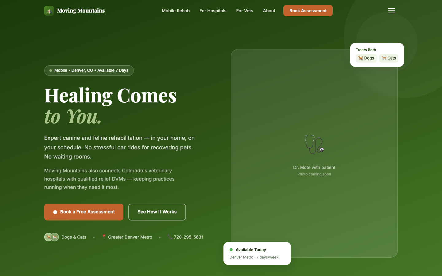 Moving Mountains website